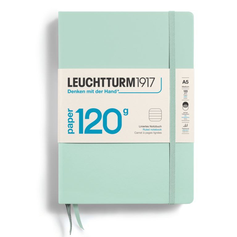 Caiet A5 Dictando 120g Coperta Rigida Verde Menta Leuchtturm