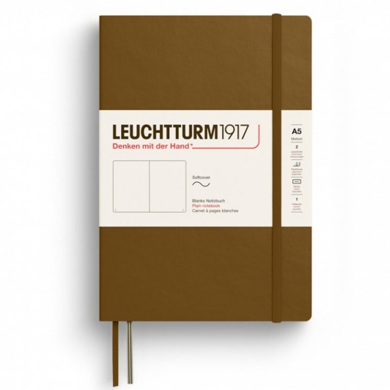 Caiet A5 Velin Coperta Flexibila Maro Scortisoara Leuchtturm
