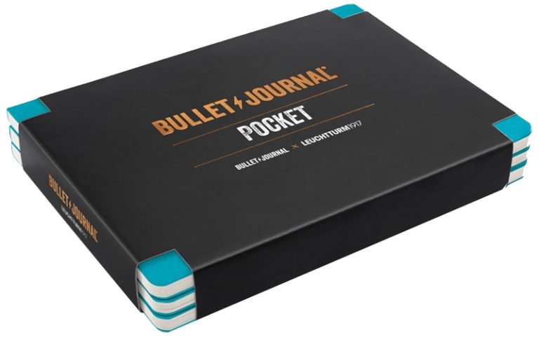 Caiet Bullet Journal Pocket Coperta Flexibila Turcoaz 3/Set Leuchtturm