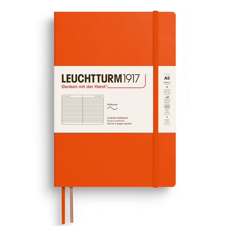 Caiet A5 Dictando Coperta Flexibila Portocaliu Dovleac Leuchtturm