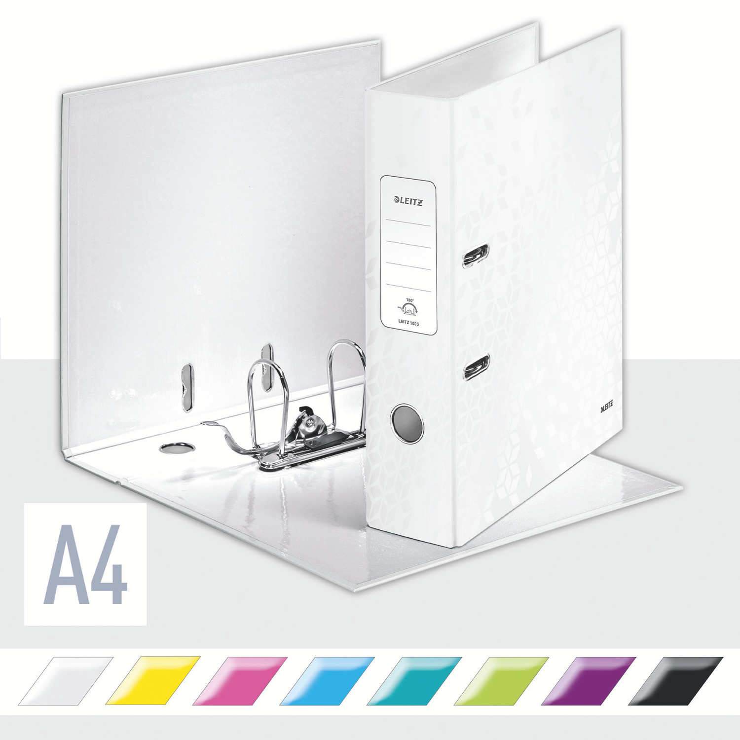Biblioraft Plastifiat 8cm 180Grade Alb Wow Leitz