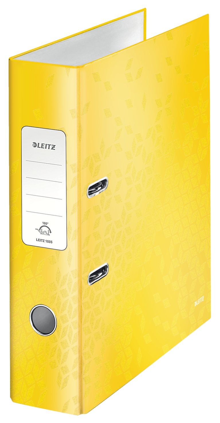 Biblioraft Plastifiat 8cm 180Grade Galben Wow Leitz