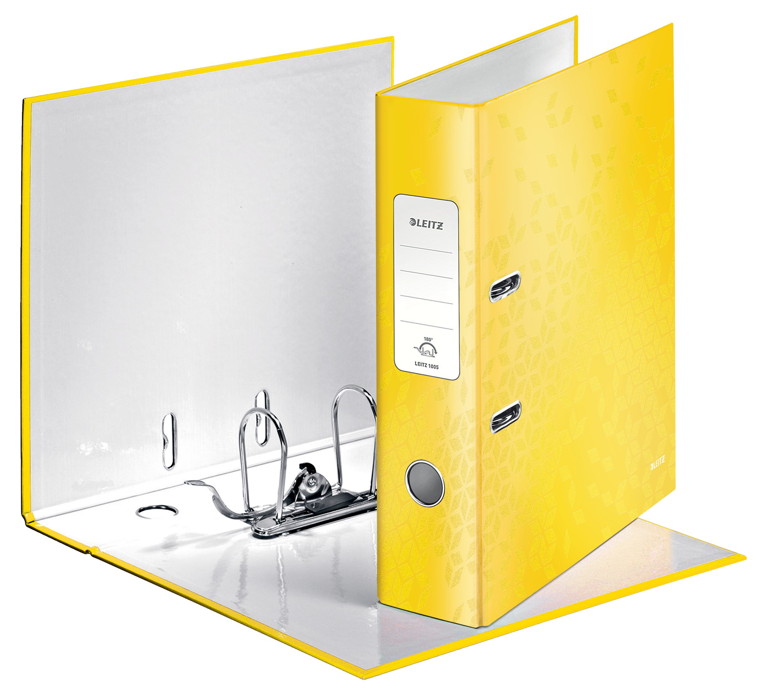 Biblioraft Plastifiat 8cm 180Grade Galben Wow Leitz
