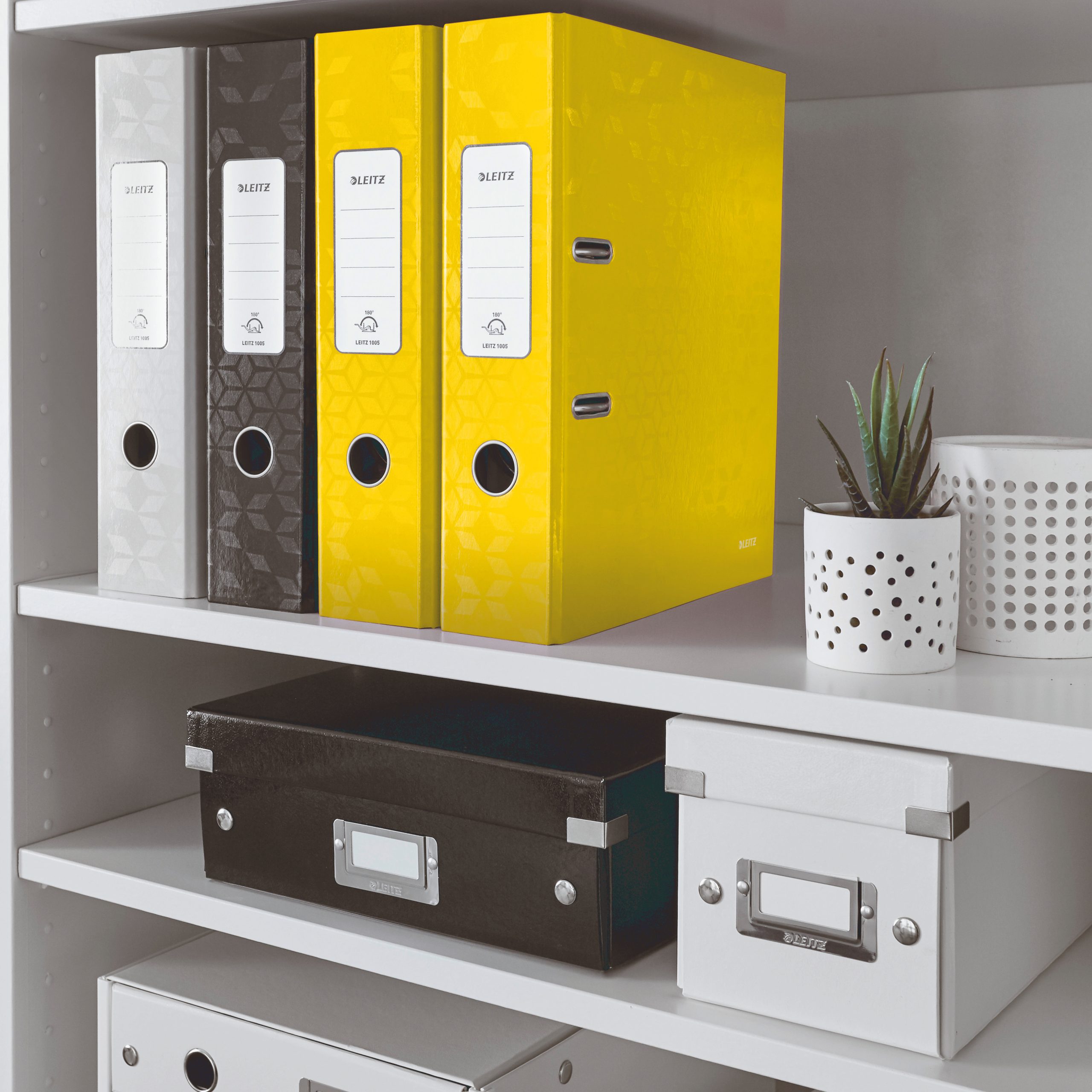 Biblioraft Plastifiat 8cm 180Grade Galben Wow Leitz