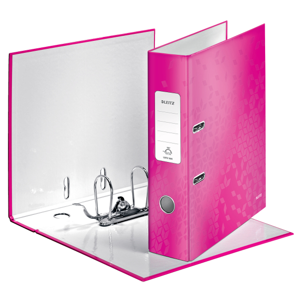 Biblioraft Plastifiat 8cm Roz Metalizat Wow Leitz