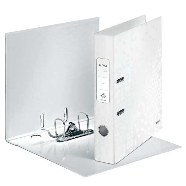 Biblioraft Plastifiat 5.2cm Alb Metalizat Wow Leitz