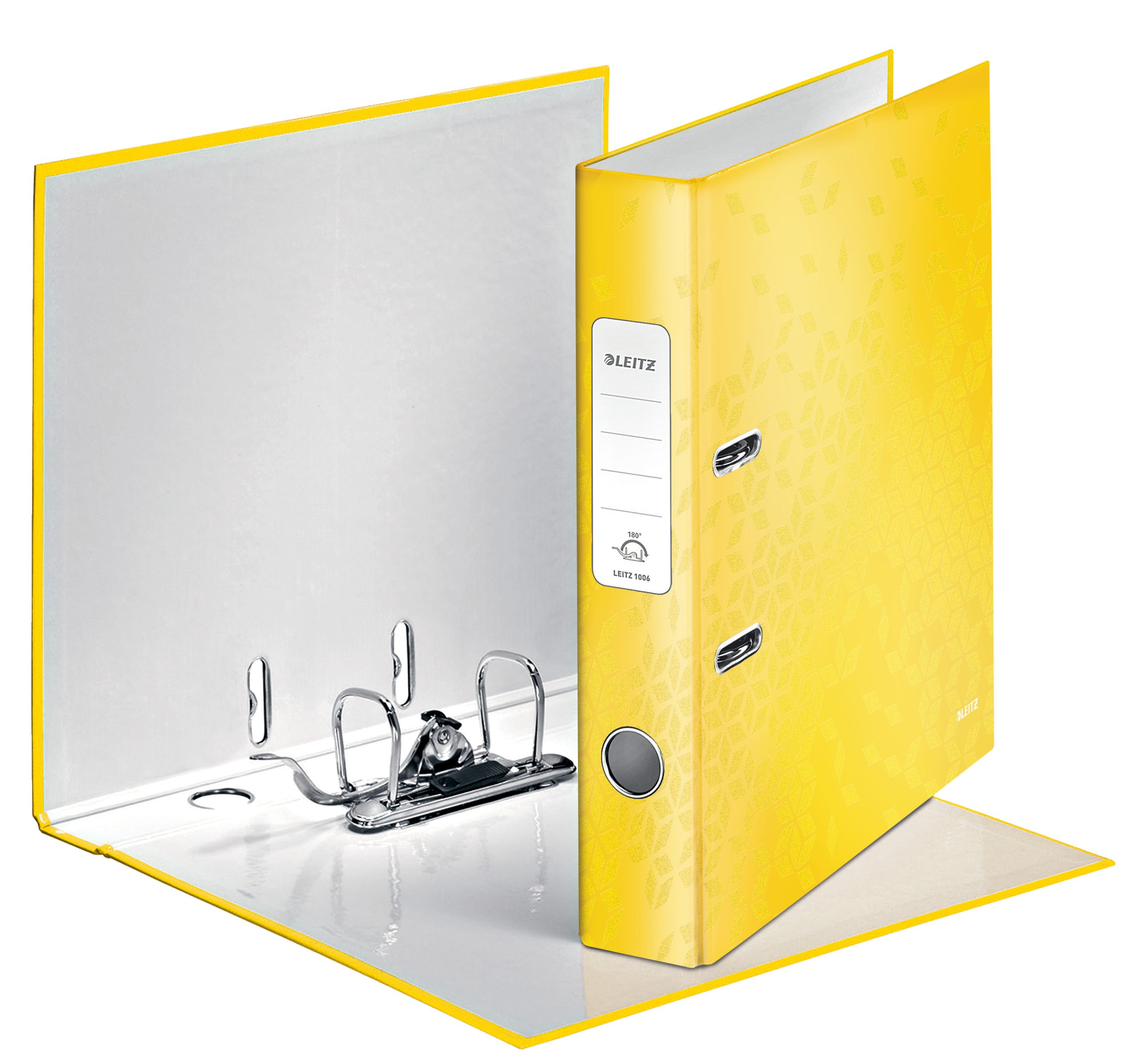 Biblioraft Plastifiat 5.2cm 180Grade Galben Wow Leitz