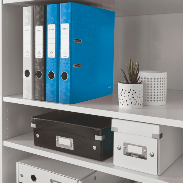 Biblioraft Plastifiat 5.2cm Albastru Metalizat Wow Leitz
