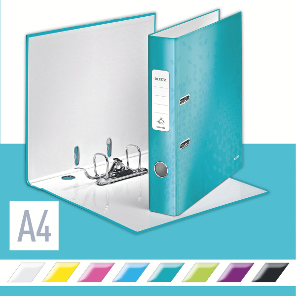 Biblioraft Plastifiat 5.2cm Turcoaz Metalizat Wow Leitz