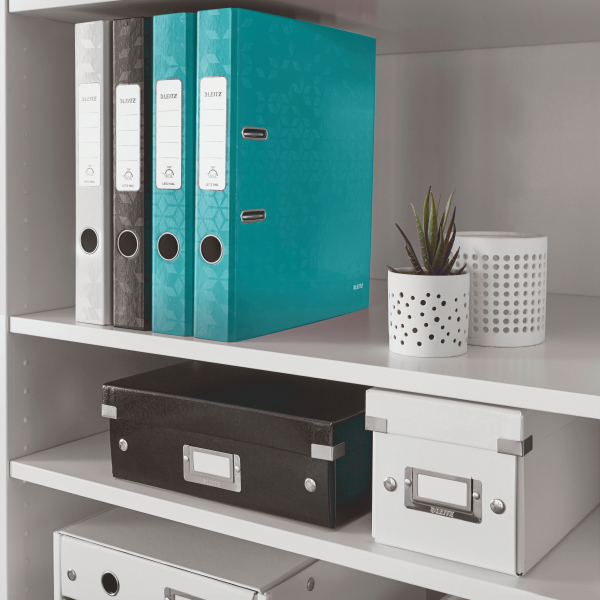 Biblioraft Plastifiat 5.2cm Turcoaz Metalizat Wow Leitz