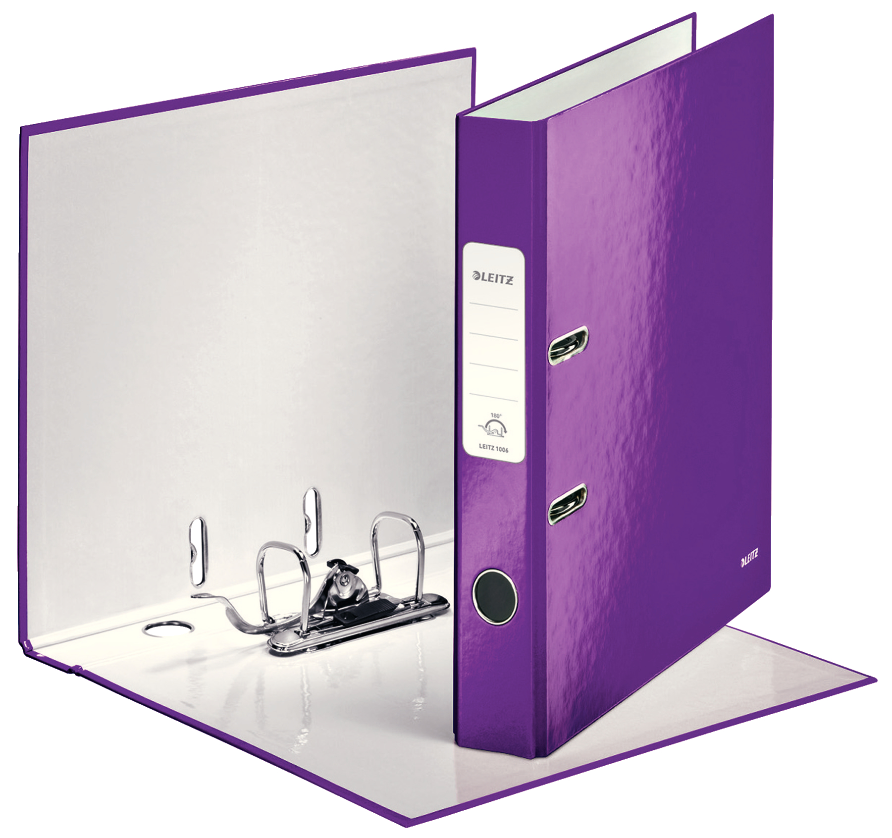Biblioraft Plastifiat 5.2cm Mov Metalizat Wow Leitz