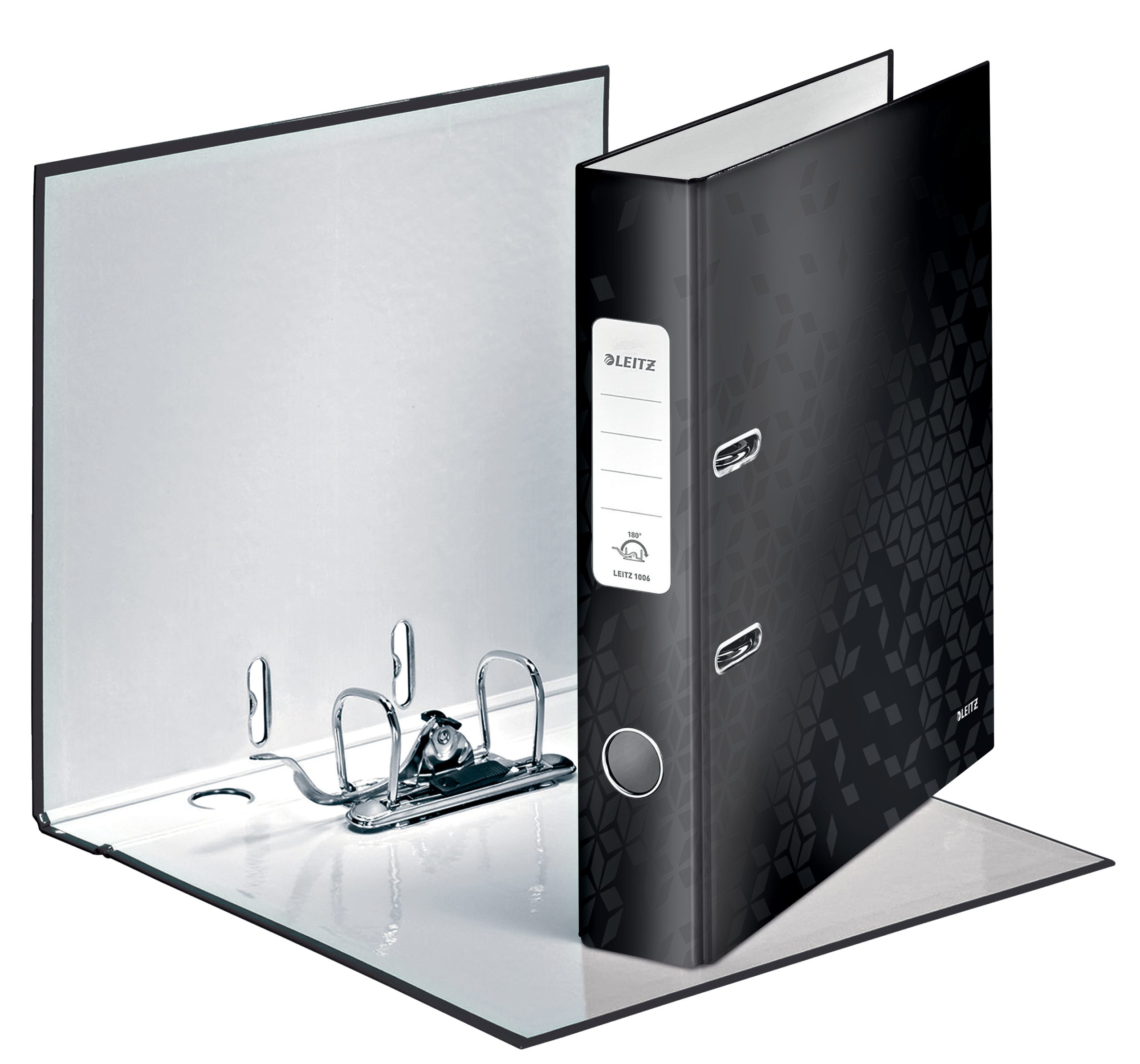 Biblioraft Plastifiat 5.2cm 180Grade Negru Wow Leitz