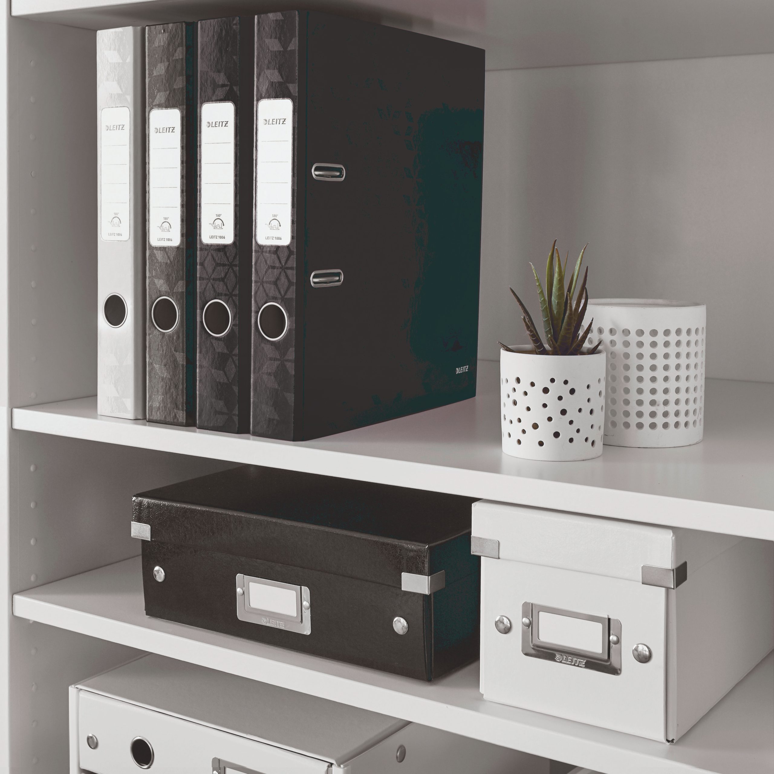 Biblioraft Plastifiat 5.2cm 180Grade Negru Wow Leitz