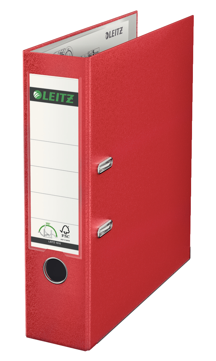Biblioraft Plastifiat 8cm 180Grade Rosu Leitz