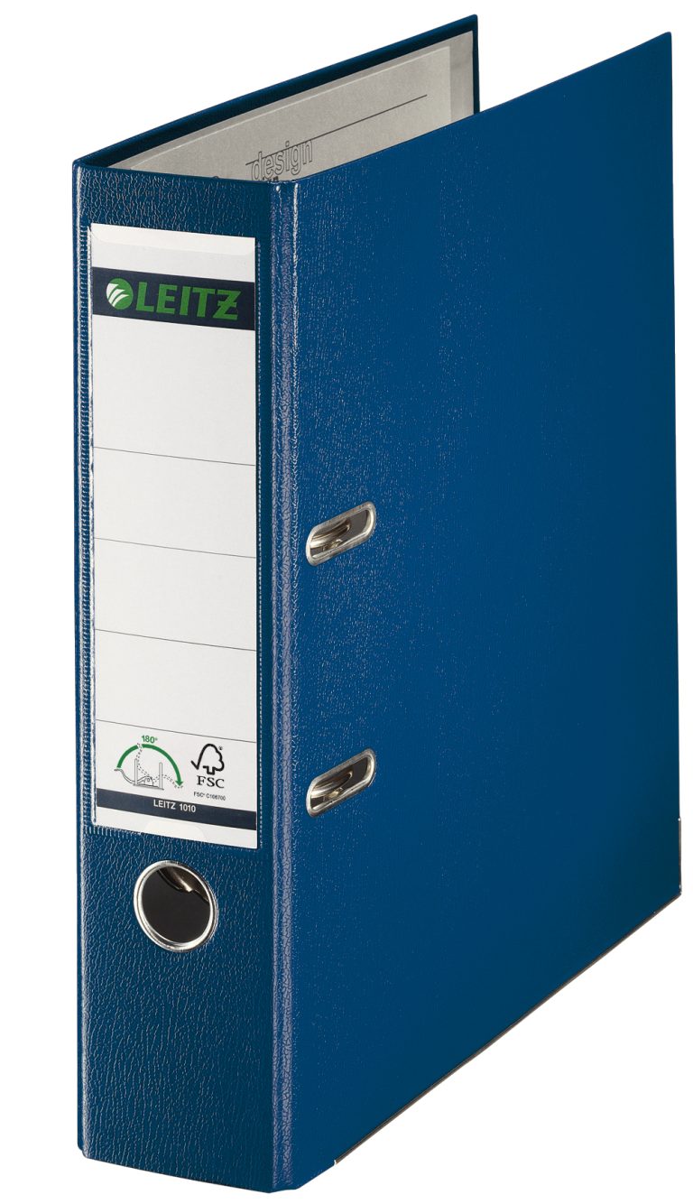 Biblioraft Plastifiat 8cm 180Grade Albastru Leitz