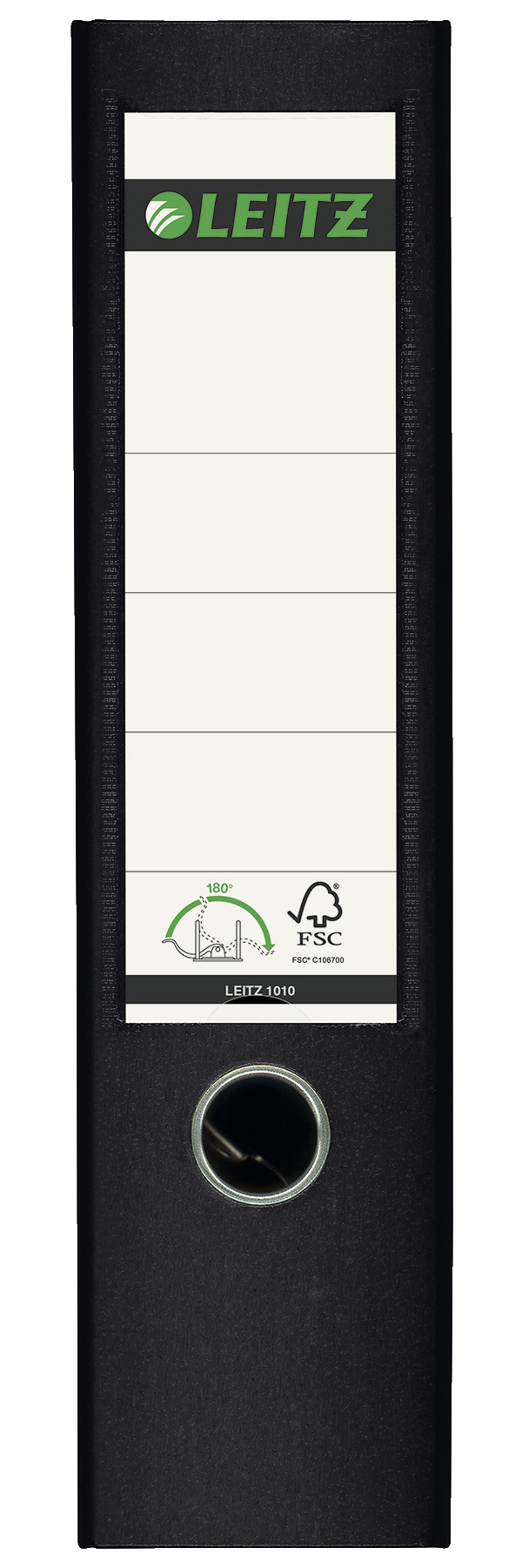 Biblioraft Plastifiat 8cm 180Grade Negru Leitz