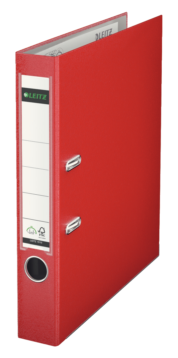 Biblioraft Plastifiat 5cm 180Grade Rosu Leitz