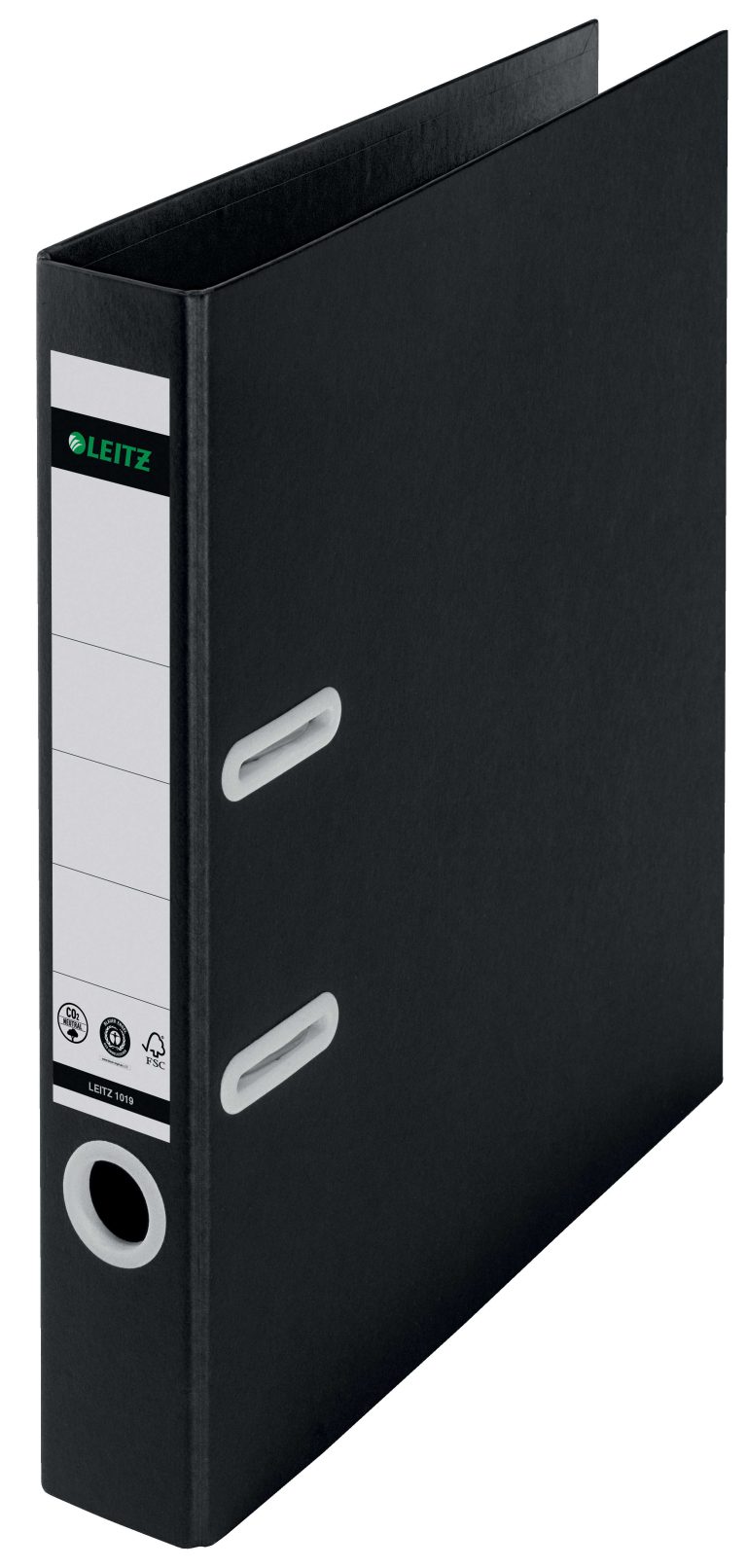 Biblioraft Plastifiat 5cm 180Grade Negru Recycle Fsc Leitz