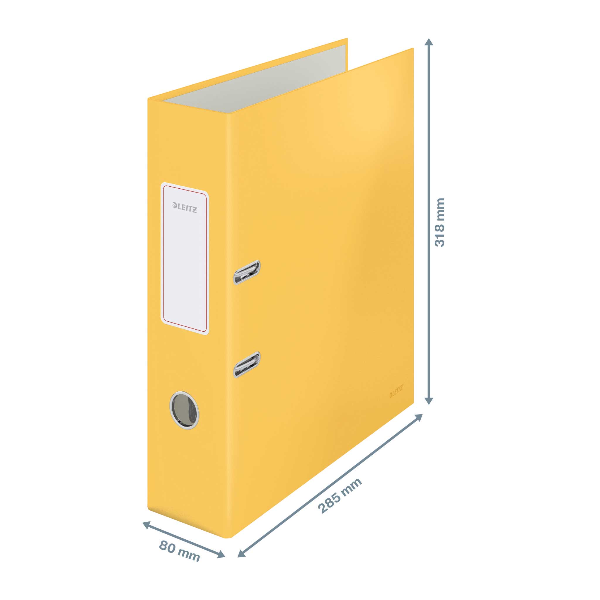 Biblioraft Plastifiat 8cm 180Grade Galben Chihlimbar Cosy Leitz