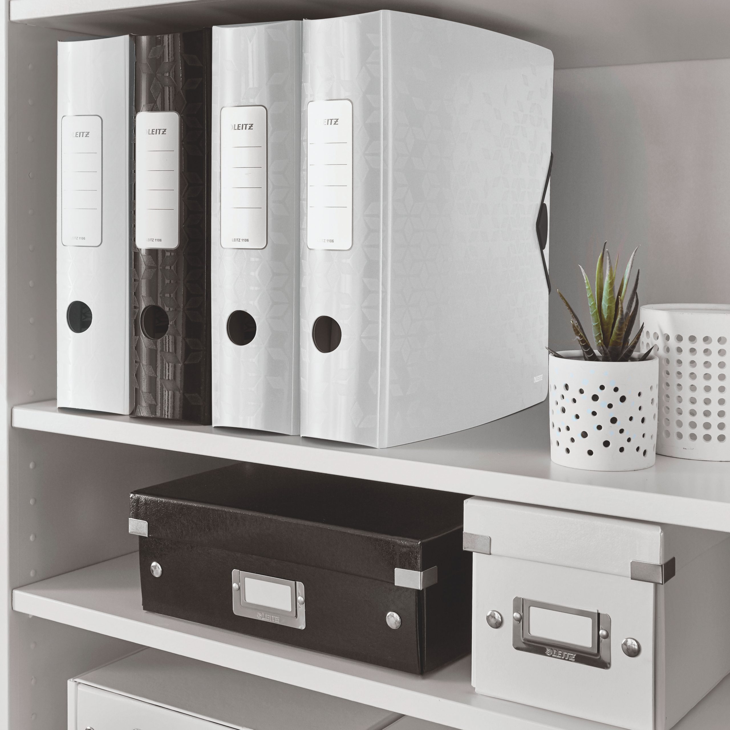 Biblioraft Plastifiat 8.2cm 180Grade Alb Active Wow Leitz