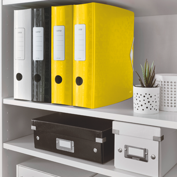 Biblioraft Plastifiat 8.2cm 180Grade Galben Active Wow Leitz