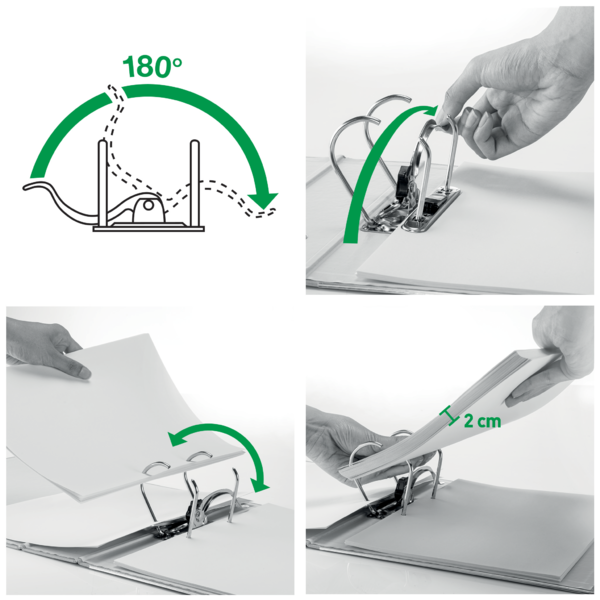 Biblioraft Plastifiat 8.2cm 180Grade Verde Active Wow Leitz