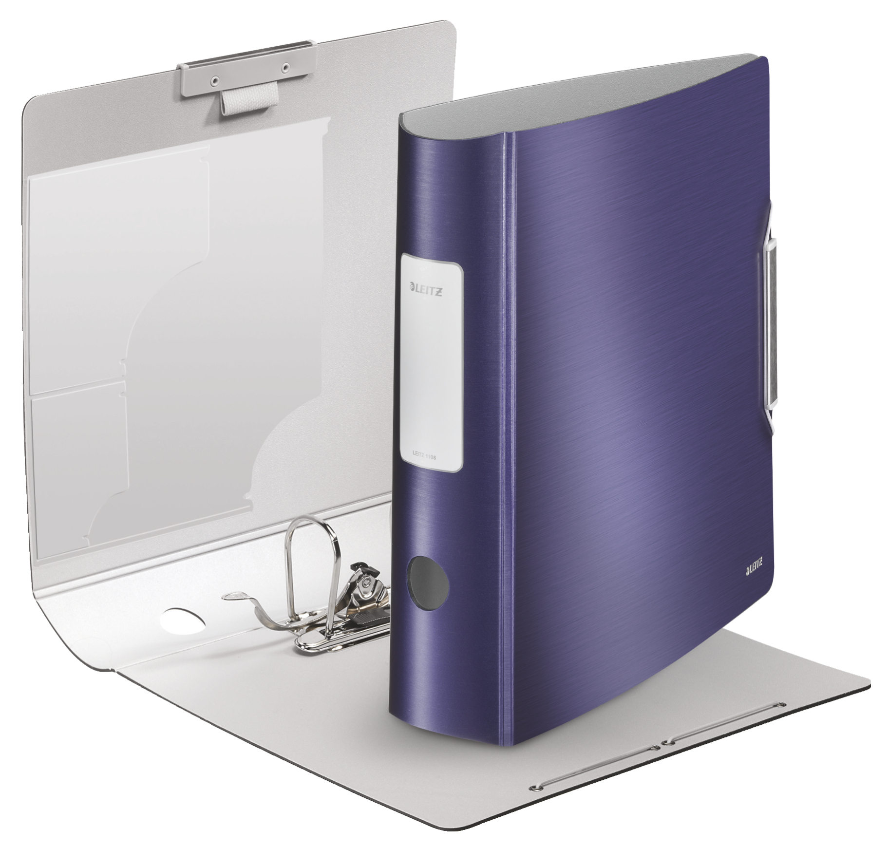 Biblioraft Plastifiat 7.5cm 180Grade Albastru-Violet Style Leitz