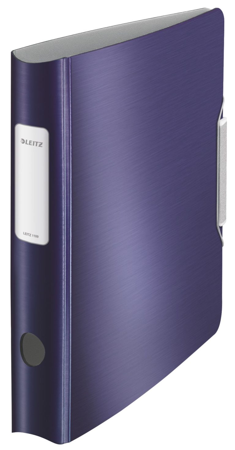 Biblioraft Plastifiat 5cm 180g Albastru-Violet Style Leitz