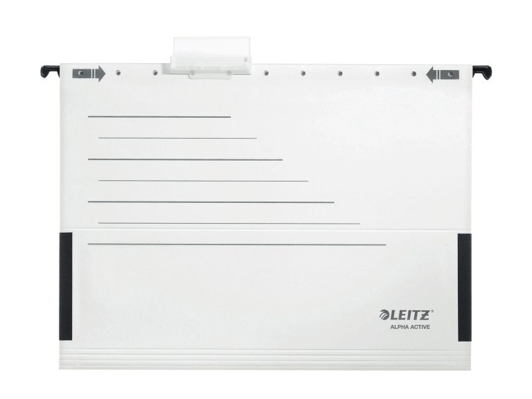 Dosar Suspendabil Cu Burduf Alb 5/Set Alpha Active Leitz