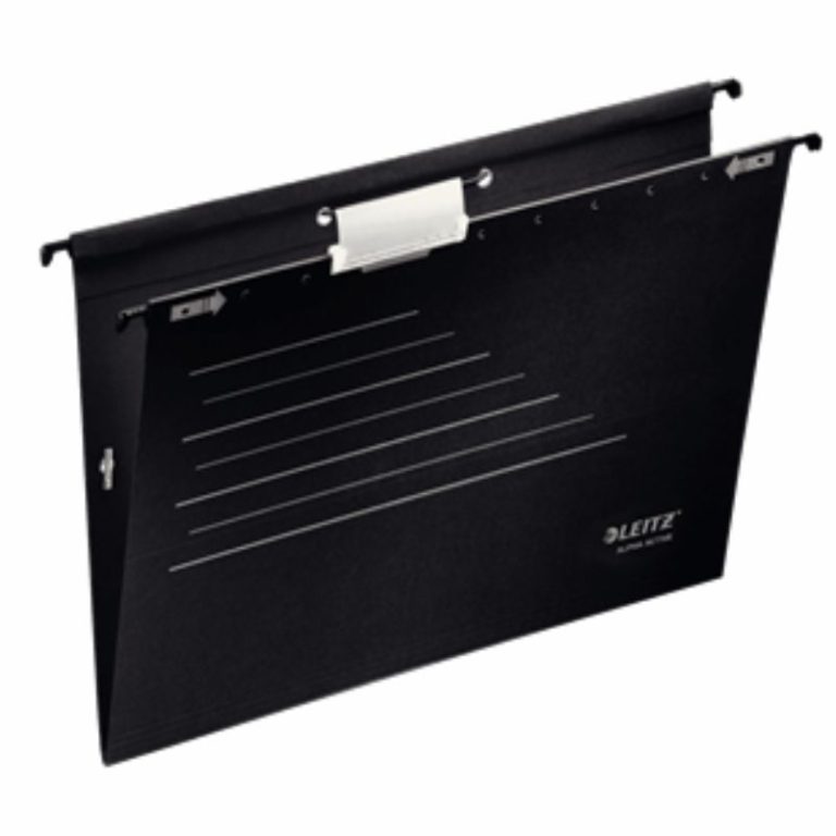 Dosar Suspendabil Cu Burduf Negru 5/Set Alpha Active Leitz