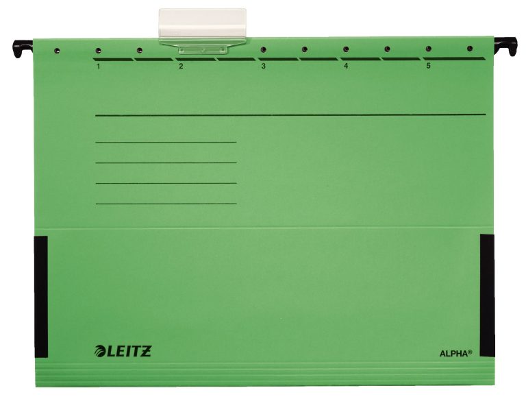 Dosar Suspendabil Cu Burduf Verde Alpha Leitz