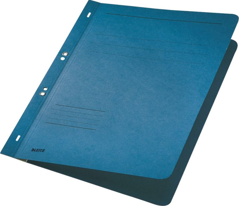 Dosar Carton Capse 1/1 Albastru  Leitz