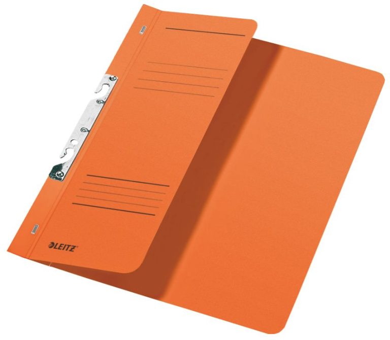 Dosar Carton Incopciat 1/2 Portocaliu Leitz