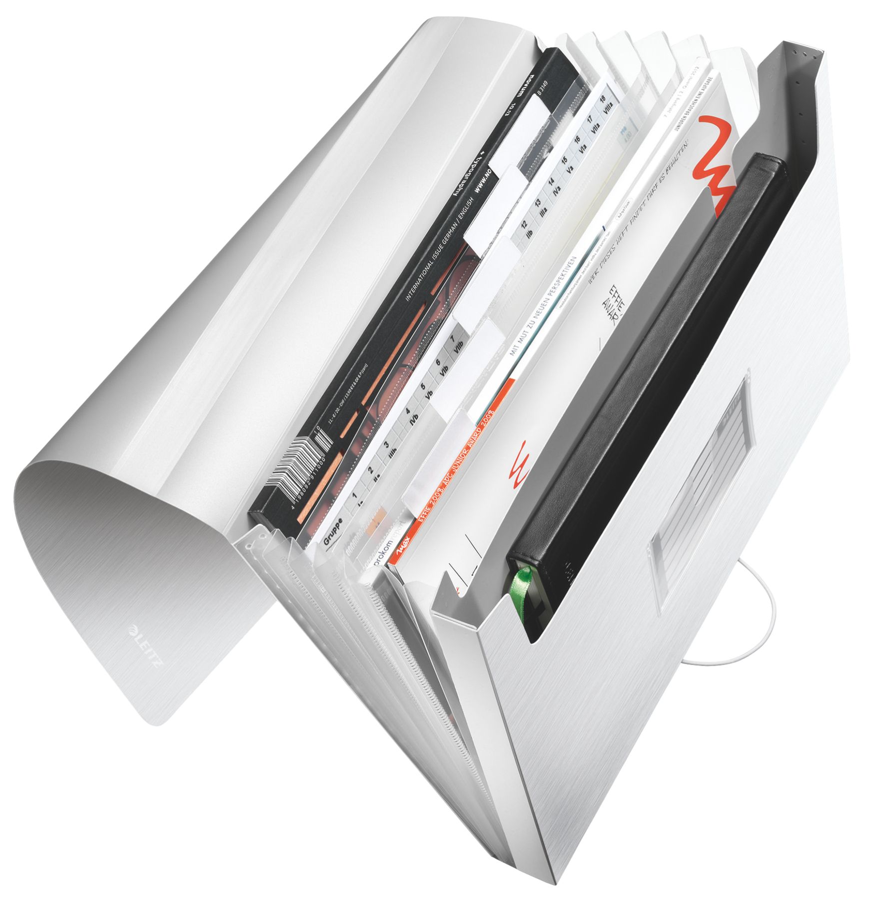 Mapa Plastic 6 Compartimente Alb Arctic Tip Proiect Style Leitz