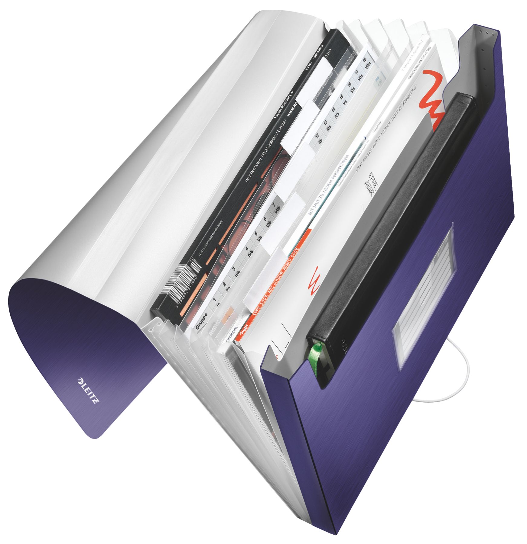 Mapa Plastic 6 Compartimente Albastru-Violet Tip Proiect Style