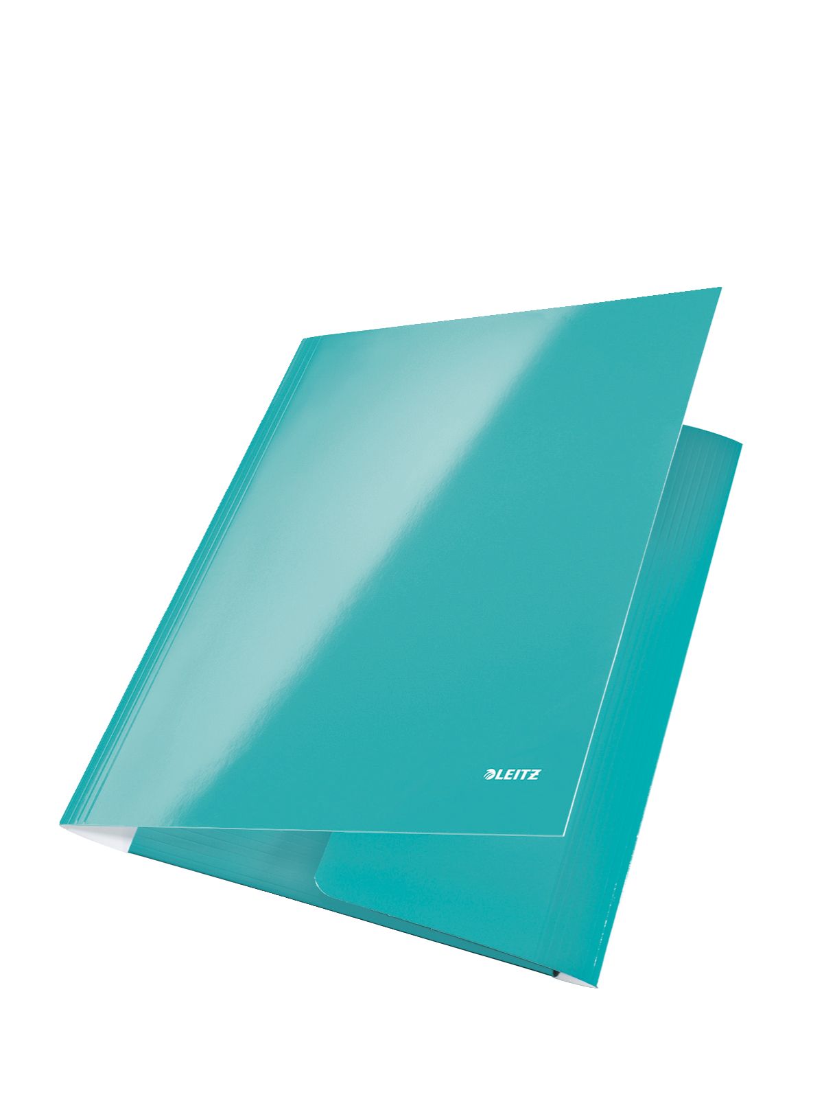 Mapa Carton Cu Elastic Turcoaz Metalizat Wow Leitz