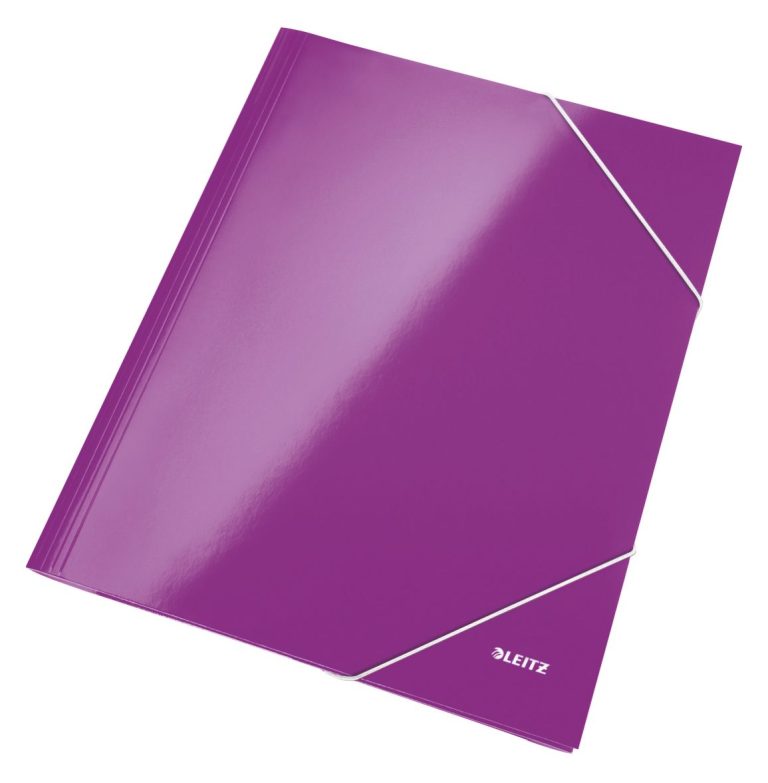 Mapa Carton Cu Elastic Mov Metalizat Wow Leitz