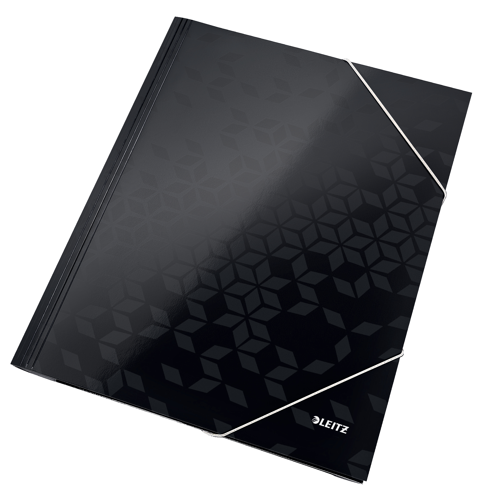 Mapa Carton Cu Elastic Negru Wow Leitz