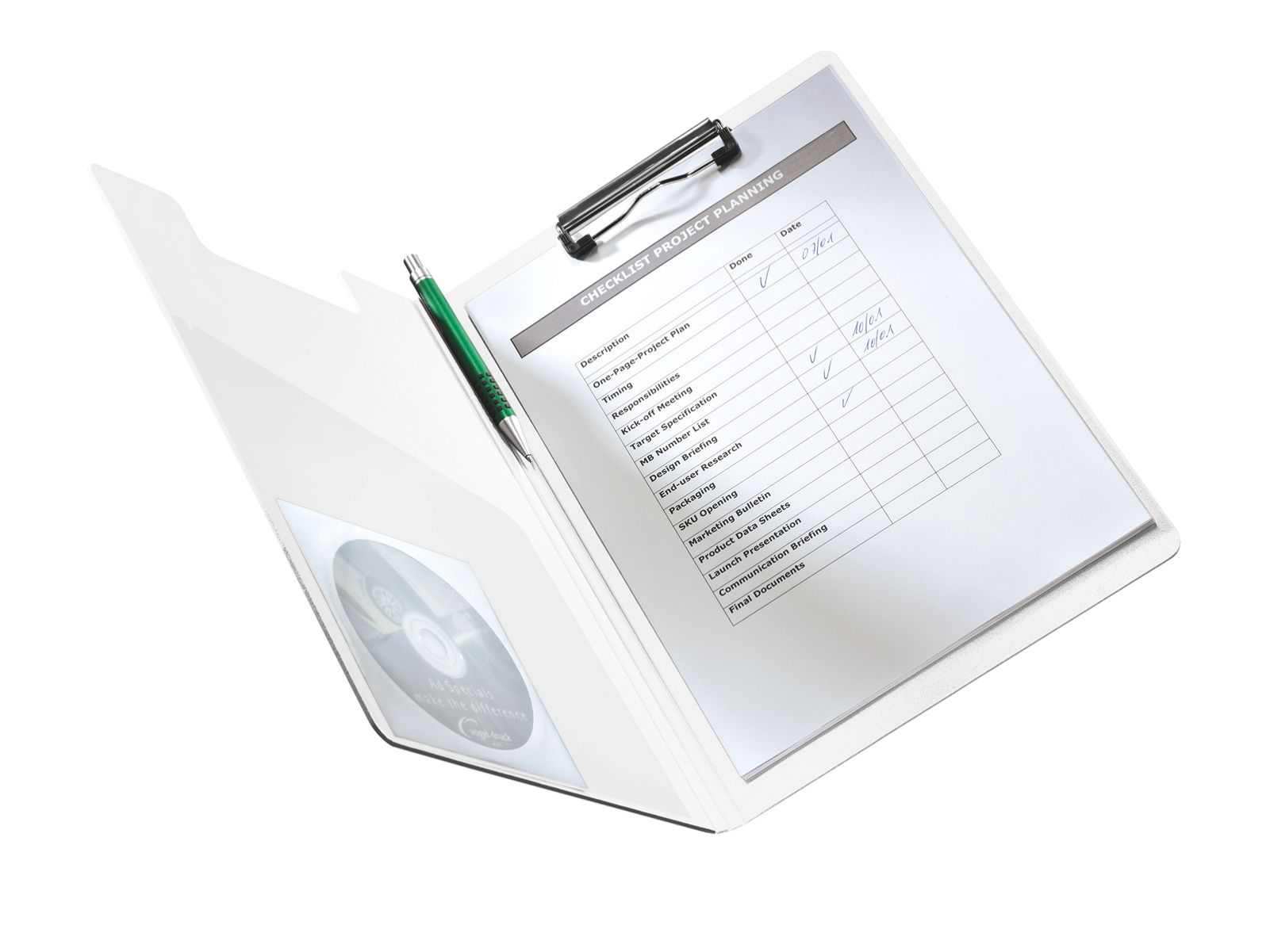 Clipboard Dublu Turcoaz Metalizat Wow Leitz
