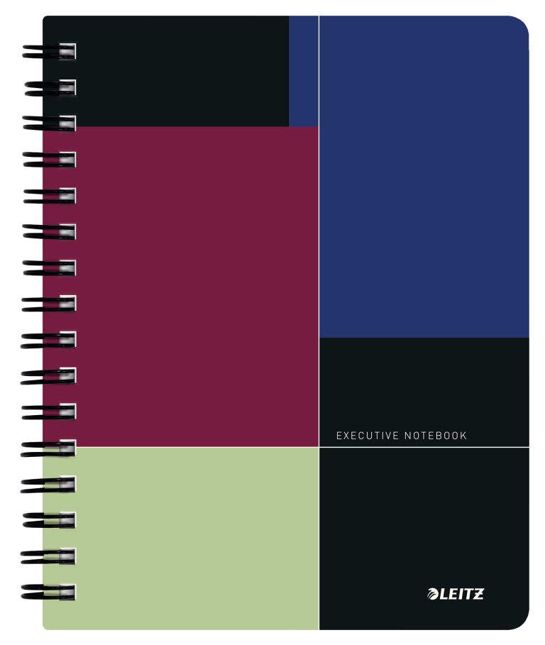 Caiet Birou Spira A5 Dictando Negru-Violet Executive Leitz
