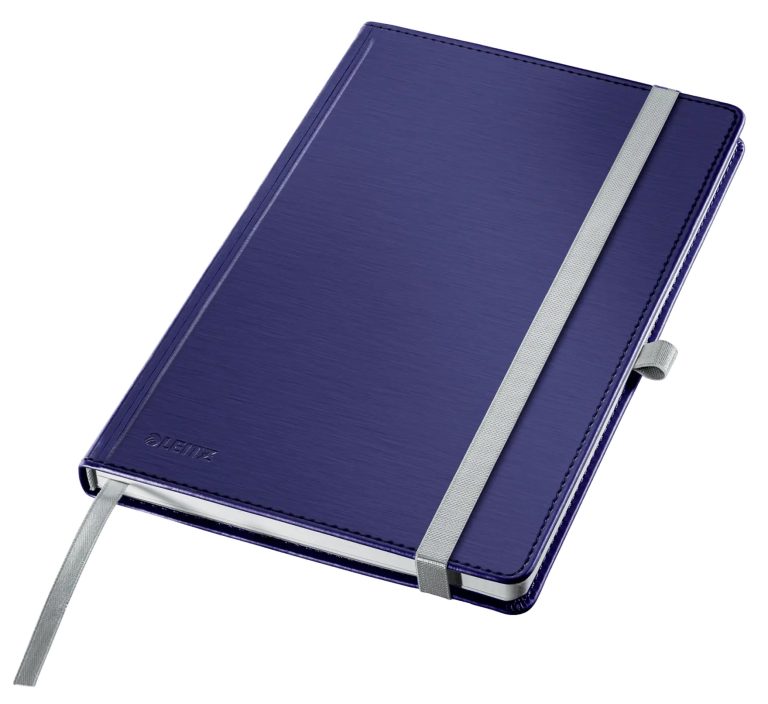 Caiet Birou A5 Dictando Albastru-Violet Coperta Carton Style Leitz