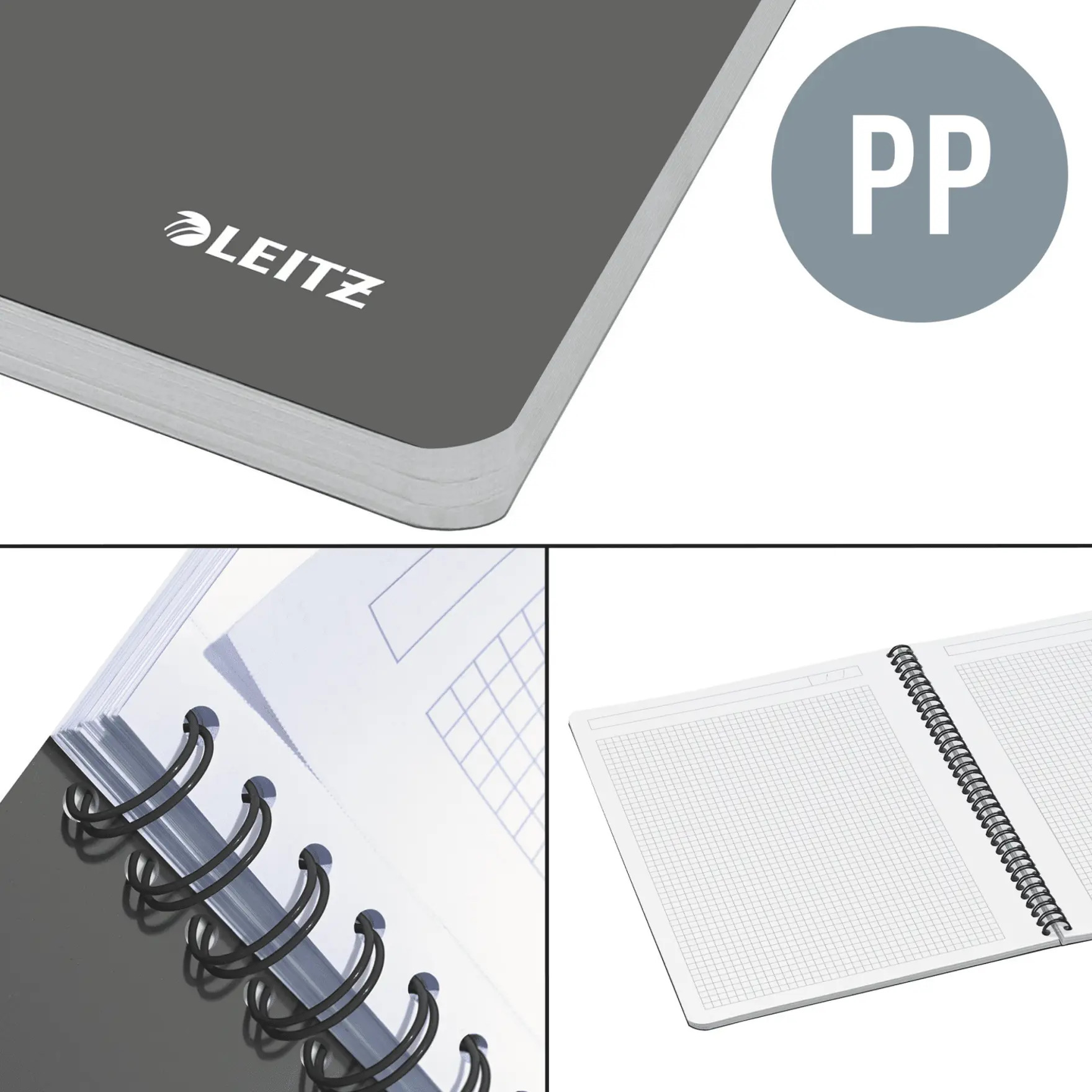 Caiet Birou Spira A4 Aritmetica Rosu Coperta Pp Office Leitz