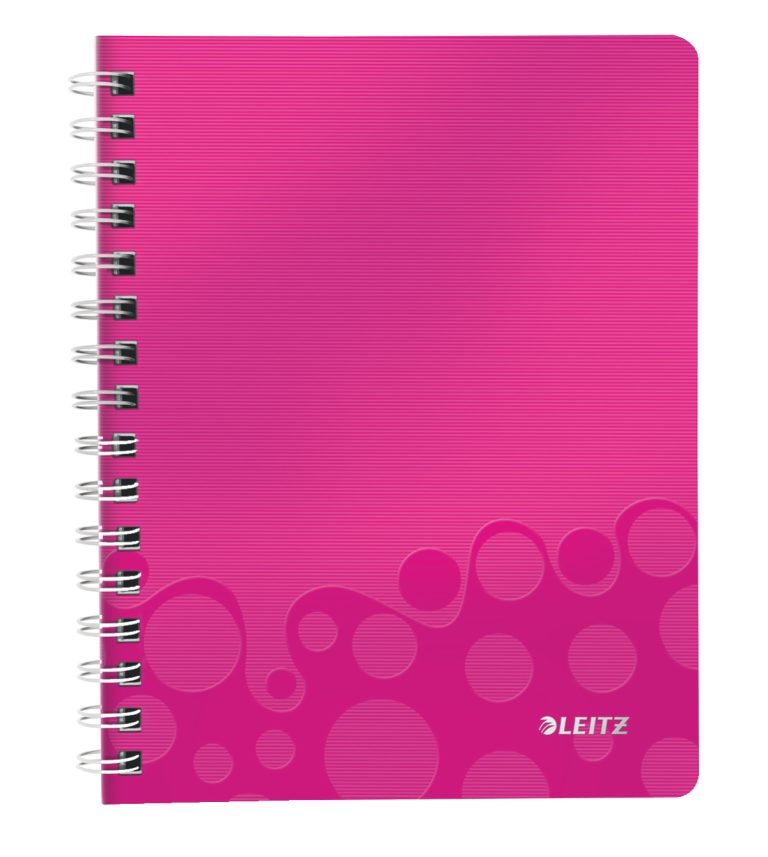 Caiet Birou Spira A5 Dictando Roz Coperta Pp Wow Leitz