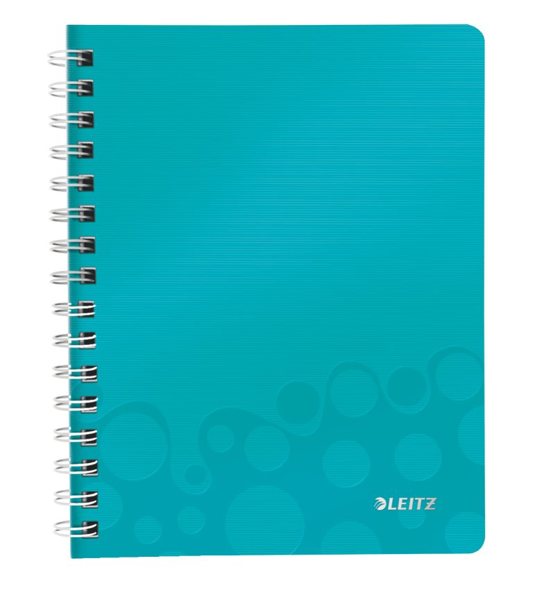 Caiet Birou Spira A5 Dictando Turcoaz Coperta Pp Wow Leitz