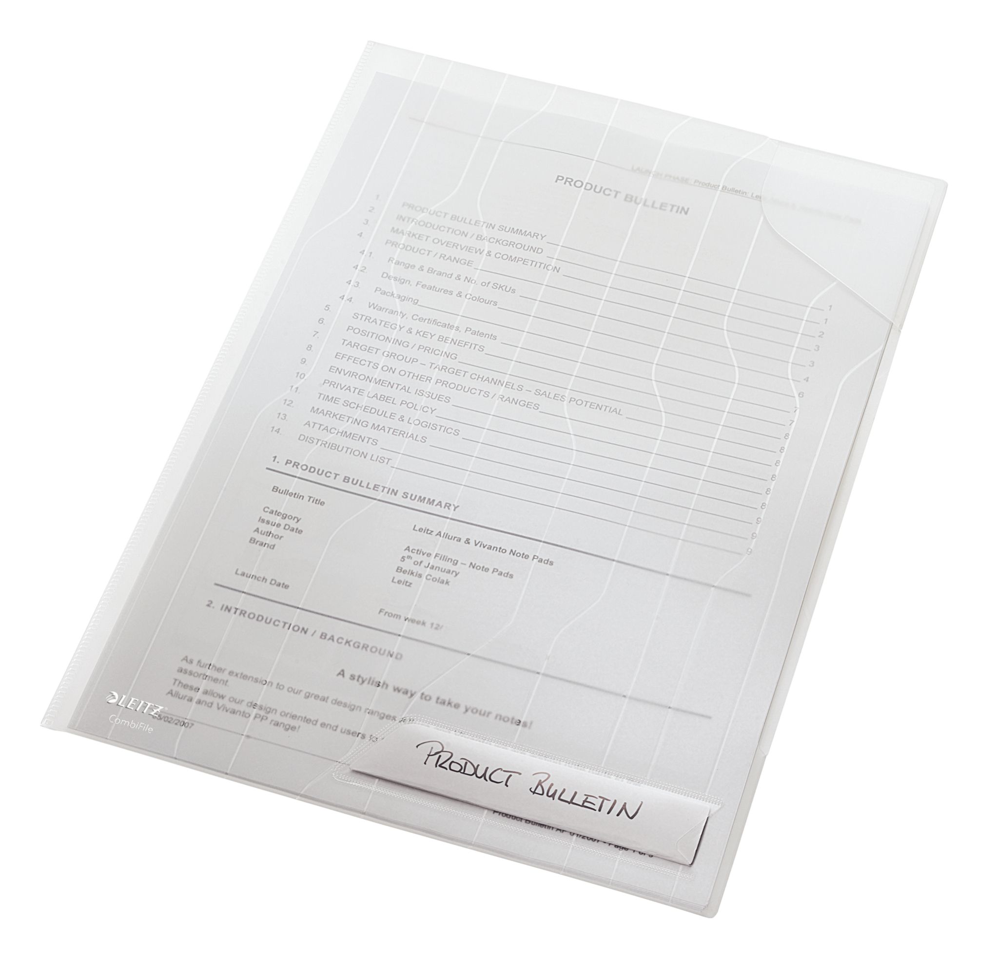 Mapa Plastic 40 Coli Transparenta 5/Set Combifile Leitz