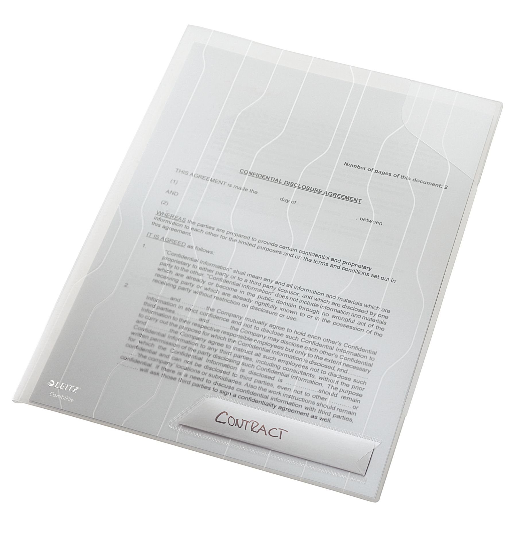Mapa Plastic 20 Coli Transparenta 3/Set Rigida Combifile Leitz