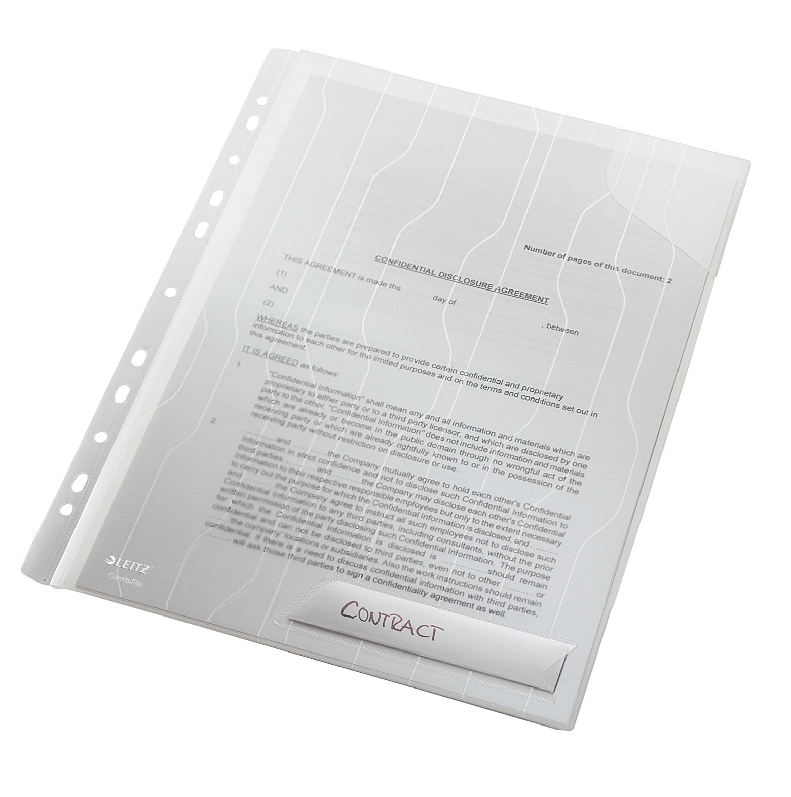 Mapa Plastic 20 Coli Transparenta 3/Set Rigida Combifile Leitz