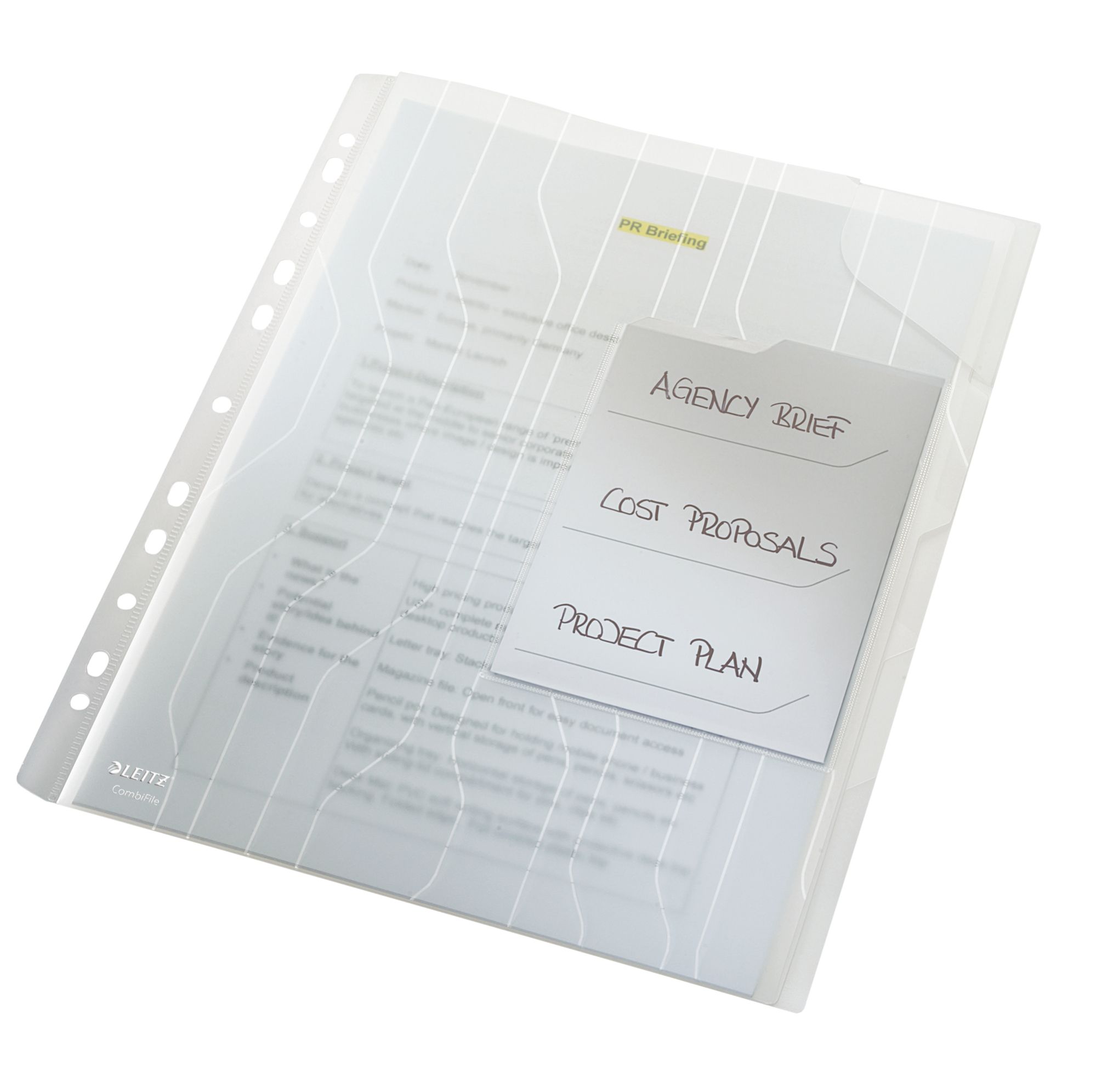 Mapa Plastic 3*20Coli Transparenta 3 Separatoare Jumbo Leitz
