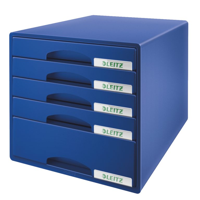 Cabinet 5 Sertare Albastru Plus Leitz