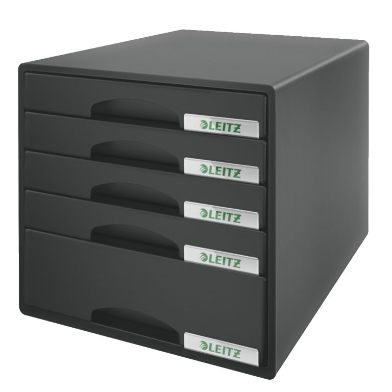 Cabinet 5 Sertare Negru Plus Leitz